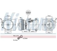 NISSENS Compresor, aire acondicionado para VAUXHALL: Antara & OPEL: Antara & CHEVROLET: Captiva (Ref: 890679)