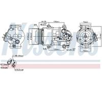 Compresor del aire acondicionado R 134 a PAG 46 89089 NISSENS para MERCEDES-BENZ