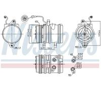 Compresor del aire acondicionado R 134 a PAG 46 89275 NISSENS para CHEVROLET