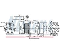 NISSENS 89474 Compresor, aire acondicionado