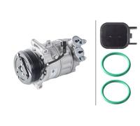 Compresor De Aire Acondicionado 12 V HELLA Ø110 mm 6 Ranuras 8FK 366 200-771