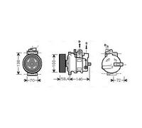 AVA Deutschland GmbH Compresor, aire acondicionado para AUDI: A5, A6, Q5, A4, A8 & SEAT: Exeo (Ref: AIAK262)