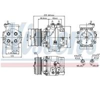 NISSENS 89235 Compresor, aire acondicionado