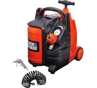 Compresor Portátil Black & Decker BD195/5-MY HP 1,5 Lt 5 Con Ruedas