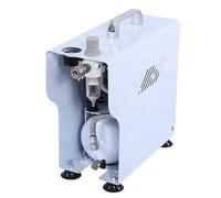 Compresor profesional de aerógrafo, sin aceite, tanque de 4 litros, regulador y trampa de humedad, flujo de aire 48 l/min para pintura de pasatiempos y maquillaje