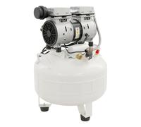 Compresor silencioso, 65 dB, sin aceite, compresor de aire comprimido, 8 bar, 30 L, caldera con reductor de presión y separador de agua, para reparaciones domésticas, limpieza, pintura y odontología