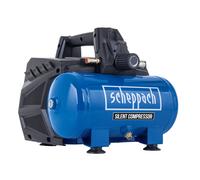 Compresor silencioso 6L sin aceite 10bar 1.5CV Scheppach hc06si