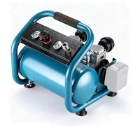 Compresor silencioso de aire comprimido compatible con batería Makita de 18 V (On Ak-ku), compresor de aire portátil, presión de trabajo de 7,5 bares, capacidad de botella de gas de 9 l