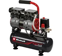 Einhell Compresor TE-AC 6 Silent (compresor silencioso con 550 W, máx. 8 bar, motor exento de aceite y servicio, depósito de 6 l, manómetro y acoplamiento rápido, válvula de seguridad)