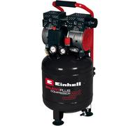 Compresor TE-AC 135/24 Silent Plus de Einhell (750 W, máx. 8 bar, depósito 24 l, potencia de aspiración 135 l/min, velocidad de motor 1450 rpm, manómetros, acoplamiento rápido, sin aceite)