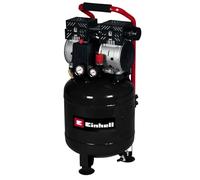 Compresor TE-AC 135/24 Silent Plus de Einhell (750 W, máx. 8 bar, depósito 24 l, potencia de aspiración 135 l/min, velocidad de motor 1450 rpm, manómetros, acoplamiento rápido, sin aceite)