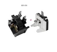 Compresor universal for refrigerador y congelador, arrancador PTC QP2-15H, relé mariposa, protector de sobrecarga térmica
