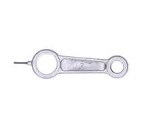 Compresores de aire de aluminio Biela del pistón Ligero Durable Alto rendimiento para compresores de aire Accesorios para bombas de aire Material de aluminio Distancia central de