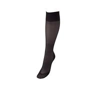 Compressana Calypso 140 den - Medias de apoyo de punto fino, efecto de apoyo eficaz con compresión de 15-18 mmHg (clase de apoyo 3), talla II, color negro, 1 par