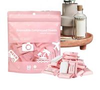 Compressed Towels - Portable Absorbent Tissue Tablets, Ultra Soft Throwaway Wipes, Quick Expanding Cloths for Travel Camping Outdoor Use, Compact Hygiene Necessary, 30 unidades Pack