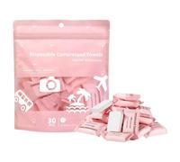 Compressed Washcloth Tablets - 11.81 pulgadas Compressed Towels | Viscose Face Towels - 30 Pack Compà essed Disposabłe Towel for Camping Travel Gym Spa Cleaning Space Saving Portable