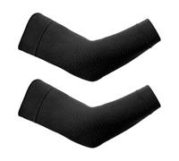 Compression Arm Sleeves - Protective Bruise Abrasion Guard,3D Shaping Cover, Black (1pair), Fare riferimento alla descrizione