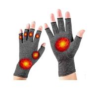 Compression Arthritis Gloves for Pain Relief in Rheumatoid Osteoarthritis and Carpal Tunnel - Fingerless Design