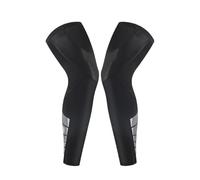Compression leg sleeves 1 par de mangas deportivas for piernas, manga compresión completa for hombres y mujeres, rodillas largas con tiras silicona antideslizantes Para hacer deporte(Black,XL)