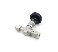 Compression Needle Valve Crane Forged 3000 PSI Fit 3/6/8/12mm 1/8" 1/4" 3/8" 1/2" OD Tube 304 316 Stainless Flow Control(SS316,10mm)