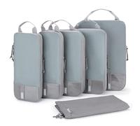 Compression Packing Cubes for Travel Expandable Compression Packing Cubes Lightweight Travel Storage Bags for Luggage for Organizing Clothes & Accessories Easy to Pack & Carry Travel Essentials(Grey 6