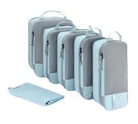 Compression Packing Cubes For Travel Expandable Compression Packing Cubes Lightweight Travel Storage Bags For Luggage For Organizing Clothes & Accessories Easy To Pack & Carry Travel Essentials(Blue 6