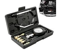 Compression Tester For Automotive Engines - 300 PSI Car Diagnostic Kit | 8-Piece Cylinder Pressure Gauge Set | Perfect For Car Truck Motorcycle RV Tractor Pickup SUV Maintenance