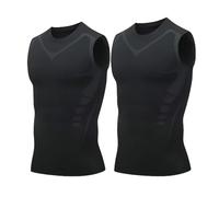Compression Vest for Men - Posture Corrector Tank Top with Sweat Shirt Weight Loss Design, Offering Confidence & Strength (#6)