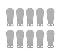Compressor Valve Plate 10Pcs | Cast Iron Intake & Discharge Parts for 80mm Cylinder | Heat & Oxidation Defying Replacement Kit | Tongue Shape Design for Smooth Functioning (80 exhaust short film)