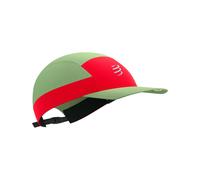 Compressport - 5 Panel Light Cap Nile/Fluo Red - Verde Verde one size