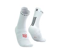 Calcetines de running compressport pro racing v4.0 run high blanc 35 - 38