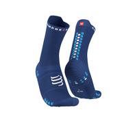 Compressport calcetines Pro Racing V 4.0 Run High Chaussettes II Bleu marine