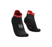 Calcetines de Running Compressport Pro Racing v4.0 Run Low Negro/Rojo 35 - 38