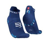Compressport calcetines Pro Racing V 4.0 Run Low III Azul marino