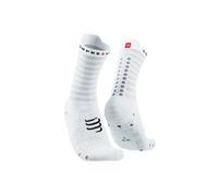 Compressport calcetines Pro Racing V 4.0 Ultralight Run High III Blanco