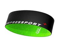 Compressport - Cinturón para correr, ciclismo y escalada - Free Belt - Ultraligero - Muy transpirable - Fibras suaves - No se balancea, Negro/Lime, XL/XXL