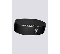 Compressport - Free Belt - Cinturón para Correr, Ciclismo, Escalada - Ultra Ligero - Muy Transpirable - Fibras Suaves - Sin Rebote - Color Negro - Tallas Diferentes