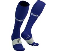 Compressport calcetines Full Socks Run Chaussettes IV Bleu