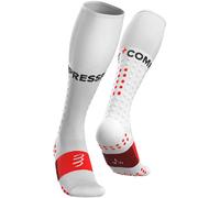 COMPRESSPORT Full Socks Run - Hombre - Blanco / Rojo - talla 35-38- modelo 2026