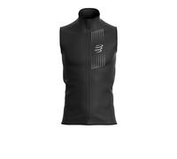 Compressport Hurricane chaleco cortavientos | EU S in Black