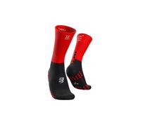 Compressport Mid Compression Socks (Negro / rojo)