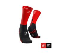 Compressport Mid Compression Socks Talla 3 Negro Rojo 1 Par
