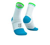 Calcetines de Running Compressport Pro Marathon V2.0 Blanco/Azul Royal/Verde 45 - 48