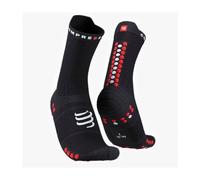 Compressport Pro Racing Socks Run High Size 4 Black Red 1 Par