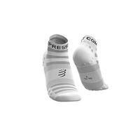 COMPRESSPORT Pro Racing Socks v3.0 Ultralight Run Low Calcetines para Correr, Unisex-Adult, Blanco, T2