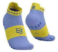 COMPRESSPORT Pro Racing Socks V4.0 Run Low - Unisex - Azul / Amarillo - talla 35/38- modelo 2025