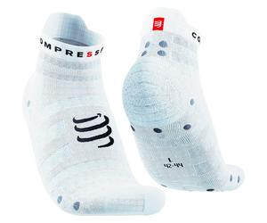 COMPRESSPORT Pro Racing Socks V4.0 Ultralight Run Low - Unisex - Blanco - talla 42-44- modelo 2026