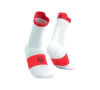 Calcetines de running compressport pro racing v4.0 run high white 39 - 41