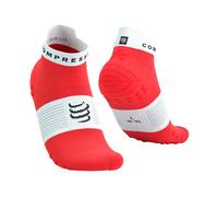 COMPRESSPORT Pro Racing Socks V4.0 Run Low - Unisex - Rojo / Blanco - talla 39/41- modelo 2025