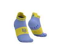 COMPRESSPORT Pro Racing Socks V4.0 Run Low - Unisex - Azul / Amarillo - talla 42/44- modelo 2025